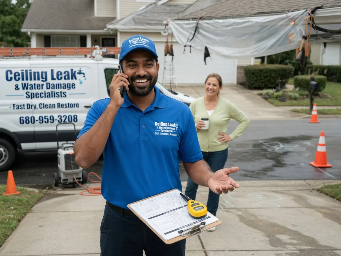 Ceiling Leak Cleanup Woodson, TX FAQs